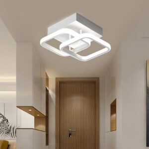 Square LED Ceiling Light Flush Mount Kitchen Bedroom Down Lighting Fixture Lamp