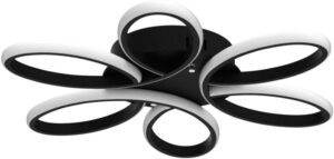 Modern LED Ceiling Light Fixture with Remote Control Lamp Dimmable Ceiling Chandelier for Living Room Dinning Room Bedroom Kitchen Home Lighting